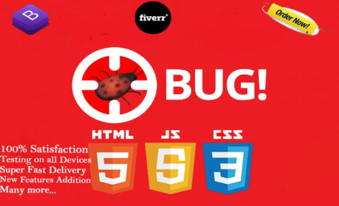 Gig Preview - Fix errors in your HTML CSS javascript and react js file