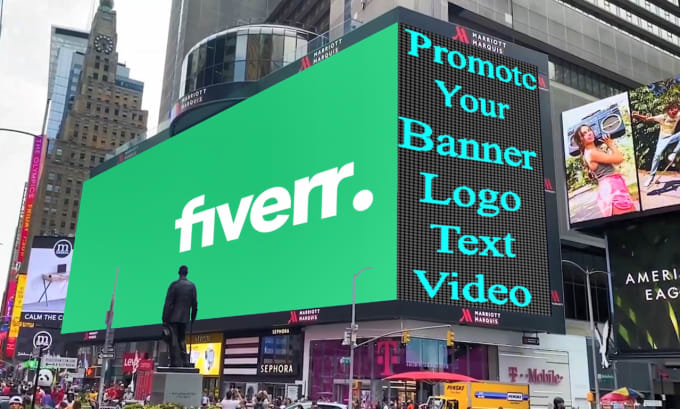 Gig Preview - Promote your content on the times square NYC billboard video