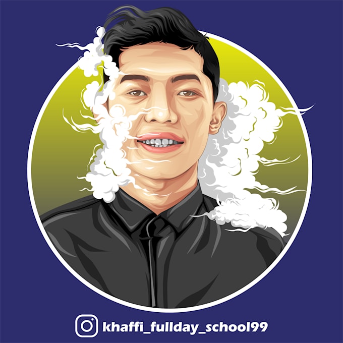 Gig Preview - Draw vector cartoon from your photo