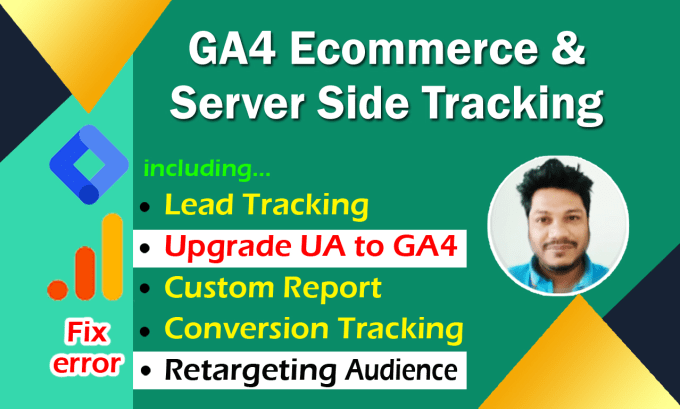 Gig Preview - Setup ga4 ecommerce tracking, ga4 server side tracking, fix google analytics 4