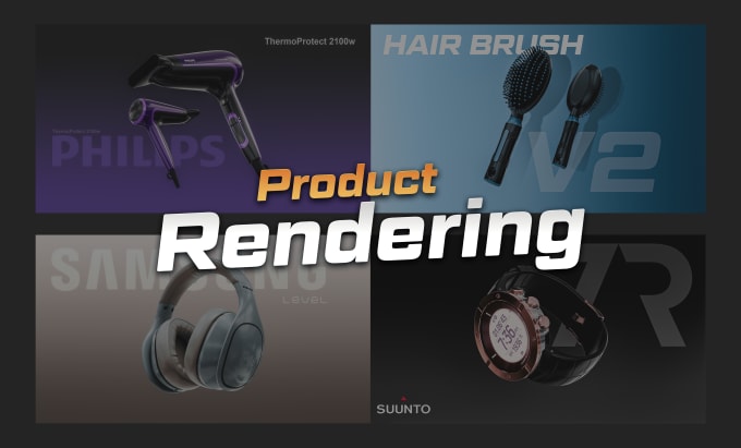 Gig Preview - Render your product in 3d