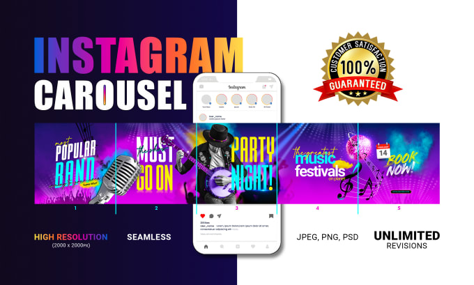 Gig Preview - Design carousel post for instagram, linkedin, facebook, social media post