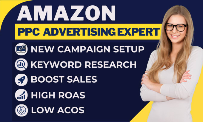 Gig Preview - Do amazon PPC management, PPC campaigns setup, PPC optimization, PPC expert