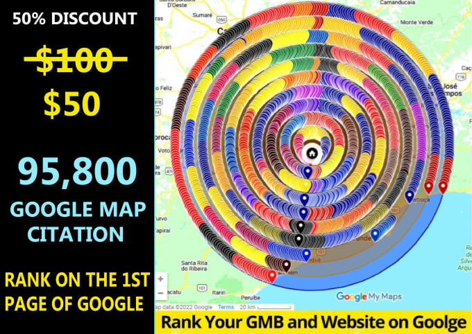 Gig Preview - Do 95,800 google maps citations for gmb ranking and local business SEO