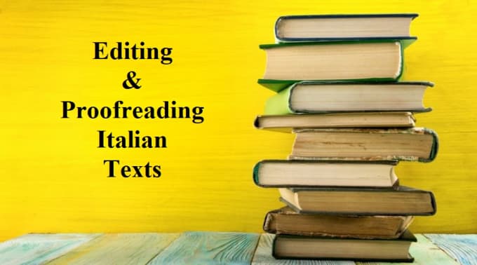 Gig Preview - Proofread and edit your italian texts