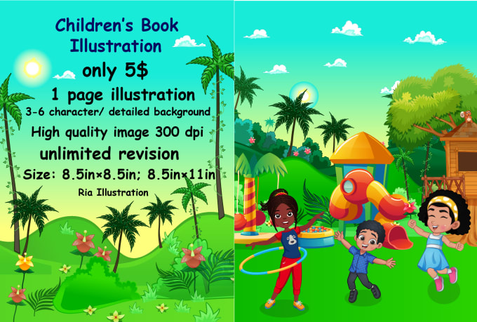 Bestseller - create awesome children book illustration and book cover