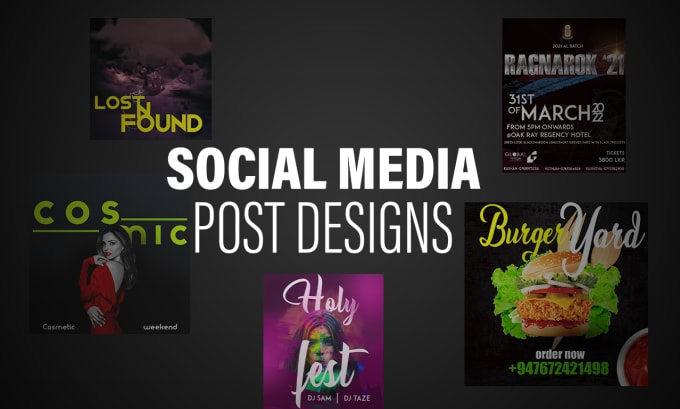 Gig Preview - Design your social media post