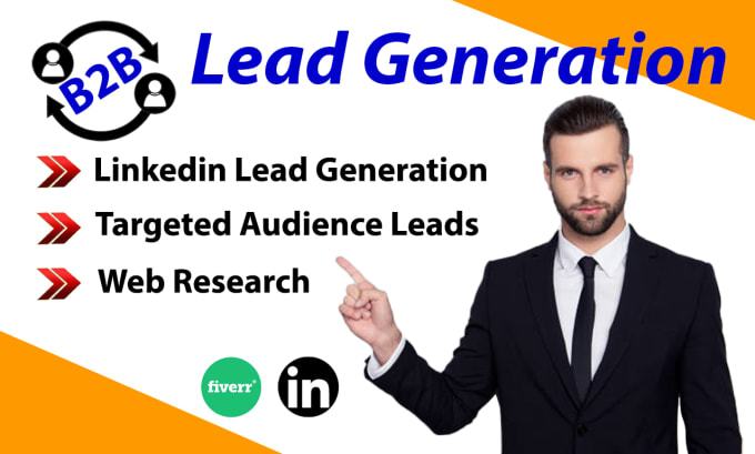 Gig Preview - Do b2b lead generation and linkedin lead generation