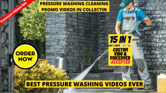 Gig Preview - Make custom pressure washing or soft wash roof wash video ad