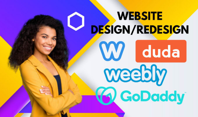 Gig Preview - Design and or redesign duda weebly or godaddy website