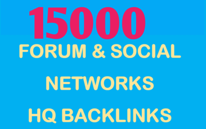 Gig Preview - Create 15000 social networks and forum profile SEO backlinks