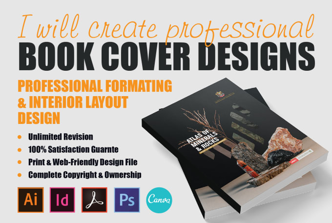 Gig Preview - Design your book cover and edit in your book