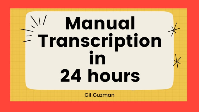 Gig Preview - Transcribe audio and do video transcription in 24 hours