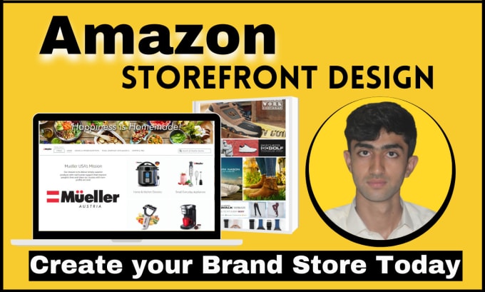 Gig Preview - Create amazon brand store or fba amazon storefront design for your brand