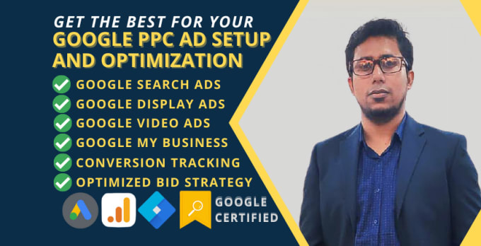 Gig Preview - Setup and manage google ads adwords PPC campaign