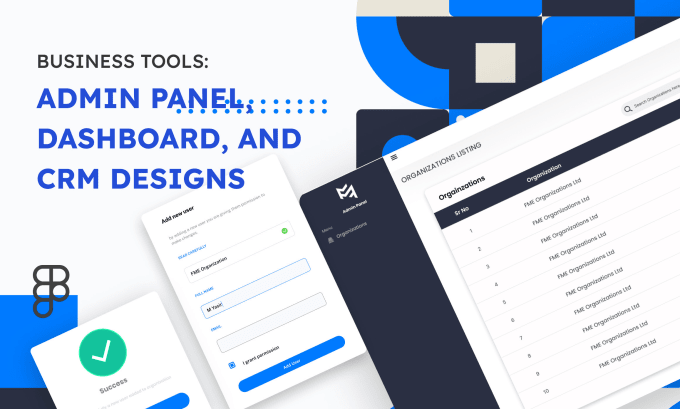 Gig Preview - Design modern dashboard, CRM, and admin panel UI UX in figma