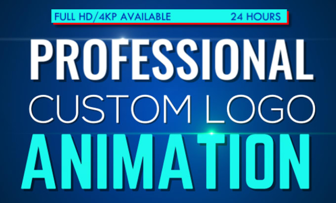 Gig Preview - Create professional custom logo animation within 24 hours