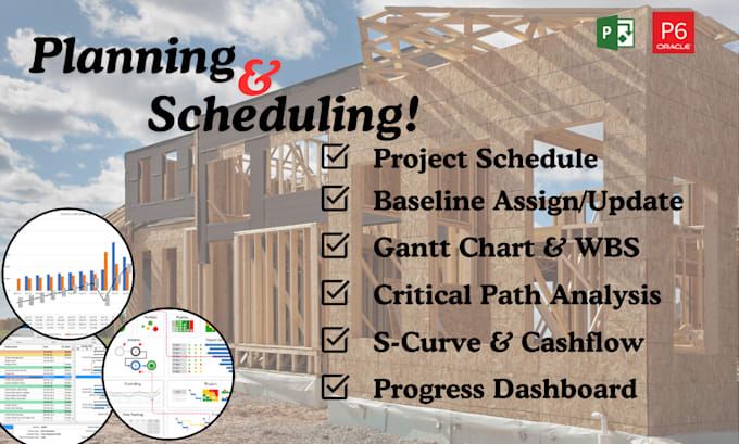 Gig Preview - Create your construction schedule using ms project or p6