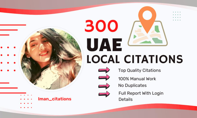 Gig Preview - 350 uae, dubai local citations and directory submissions for local SEO