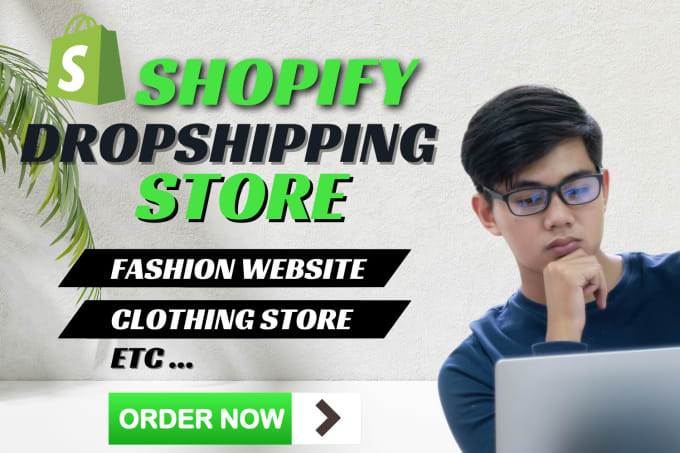 Gig Preview - Build automated shopify dropshipping store,shopify fashion clothing website