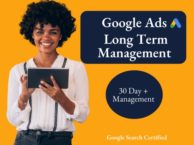 Gig Preview - Create and manage google ads, adwords, PPC for long term