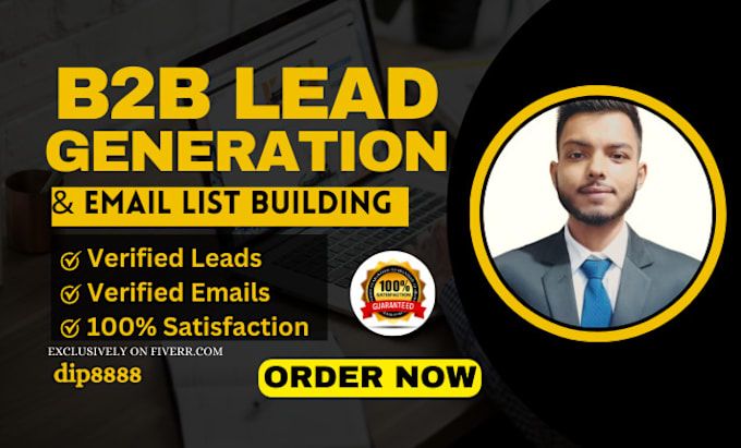 Gig Preview - Do targeted b2b lead generation for your niche targeted list