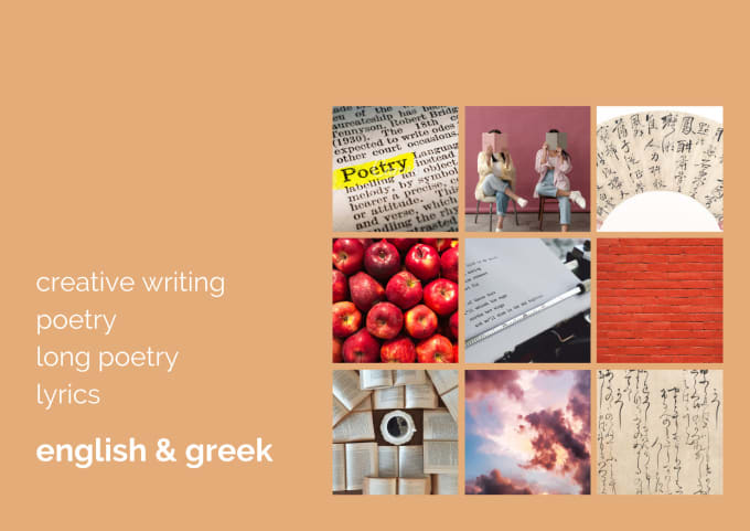 Gig Preview - Write english and greek lyrics and poems