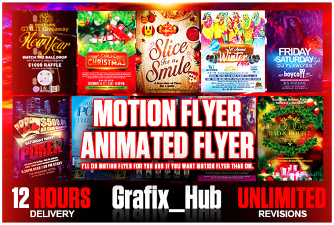 Gig Preview - Create motion flyer, animated flyer, video flyer, club flyer