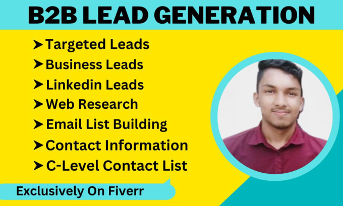 Gig Preview - Do linkedin lead generation and targeted list building from any industry