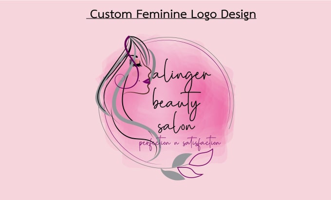 Gig Preview - Design custom feminine logo with stationery design