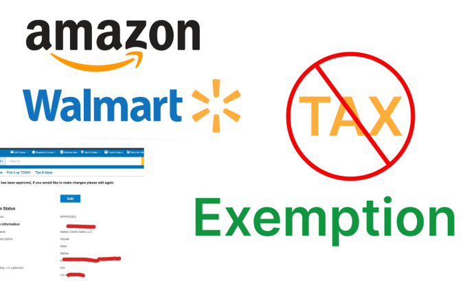 Gig Preview - Do amazon and walmart tax exemptions in all states