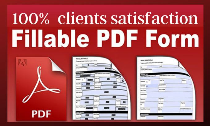 Bestseller - make your pdf fillable or do fillable pdf form creation