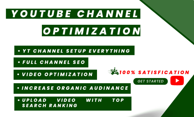 Bestseller - optimization your youtube channel and upload video with organic ranking