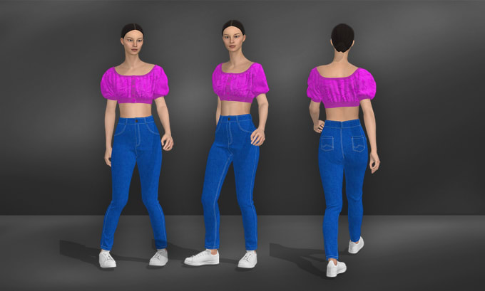 Gig Preview - Make detailed 3d garments with clo 3d, marvelous designer