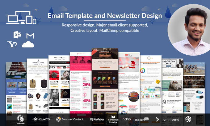 Gig Preview - Design awesome mailchimp email template