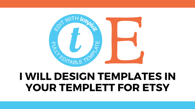 Gig Preview - Design digital products for etsy in templett