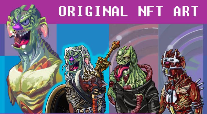 Gig Preview - Design unique nft characters