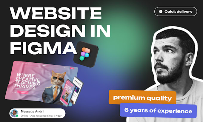 Bestseller - do figma website design, figma landing page and redesign