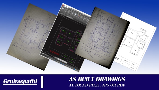 Gig Preview - Draw as built to dwg,PDF or jpg