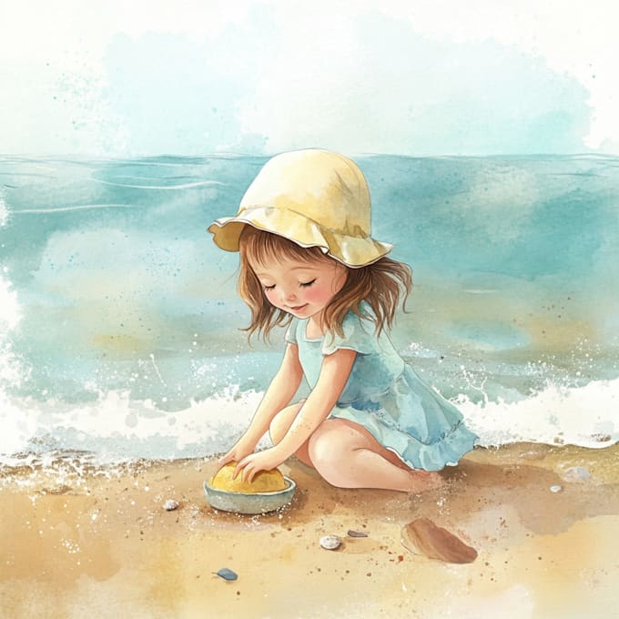 Gig Preview - Do watercolor children story book illustration ,children story book illustration