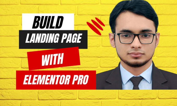 Gig Preview - Build wordpress landing page with elementor pro