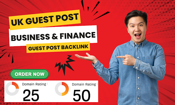 Gig Preview - Publish business and finance article with UK guest post backlink