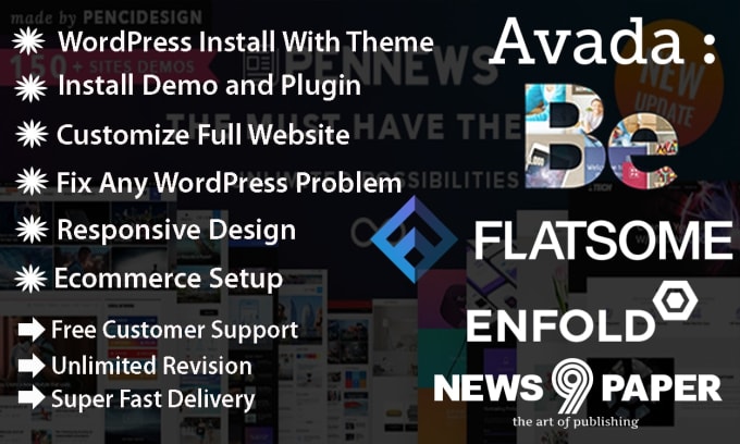 Gig Preview - Customize avada divi enfold betheme newspaper woodmart the7 flatsome theme