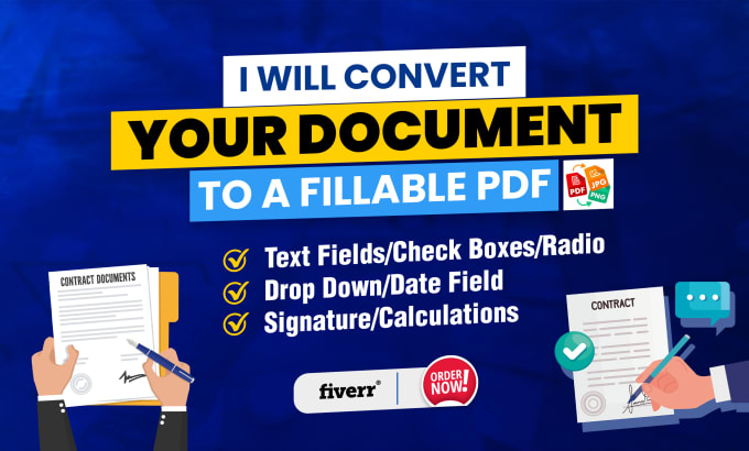 Bestseller - convert your document to a fillable pdf form in 24 hours