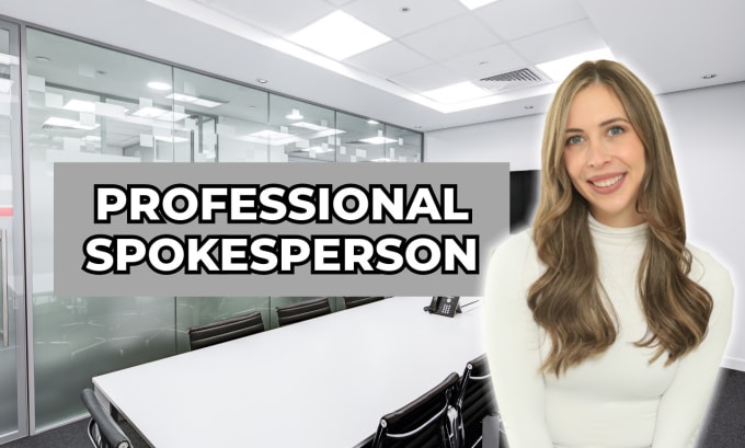 Gig Preview - Create a professional spokesperson video