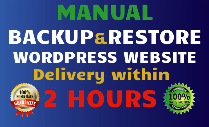 Gig Preview - Manually backup and restore your wordpress site