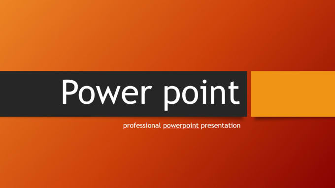 Gig Preview - Design a professional powerpoint presentation