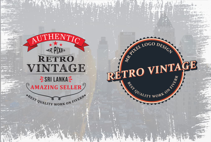 Gig Preview - Design a unique retro vintage logo