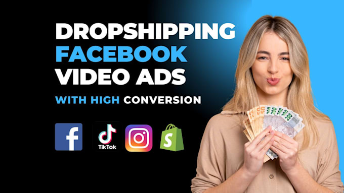 Gig Preview - Create shopify facebook video ads and dropshipping videos