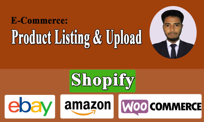 Gig Preview - Upload products on shopify amazon ebay woocommerce store